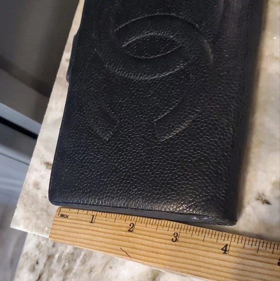 CHANEL BLACK CAVIAR WALLET Vintage 1979/1999⚜️🖤⚜️❤️⚜️🖤 - Picture 6 of 16